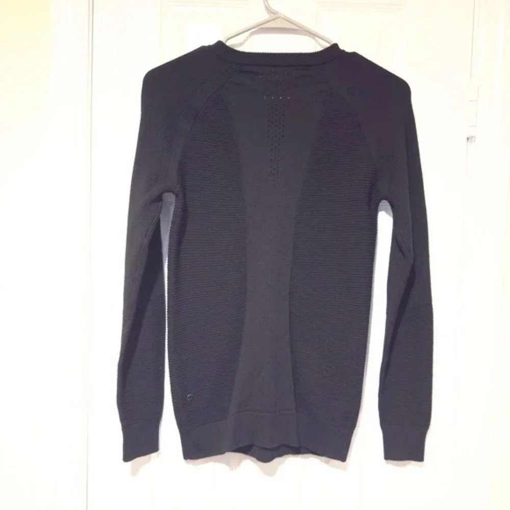 Lululemon Black Ribbed Knit Pullover Sweater | XS–S‎